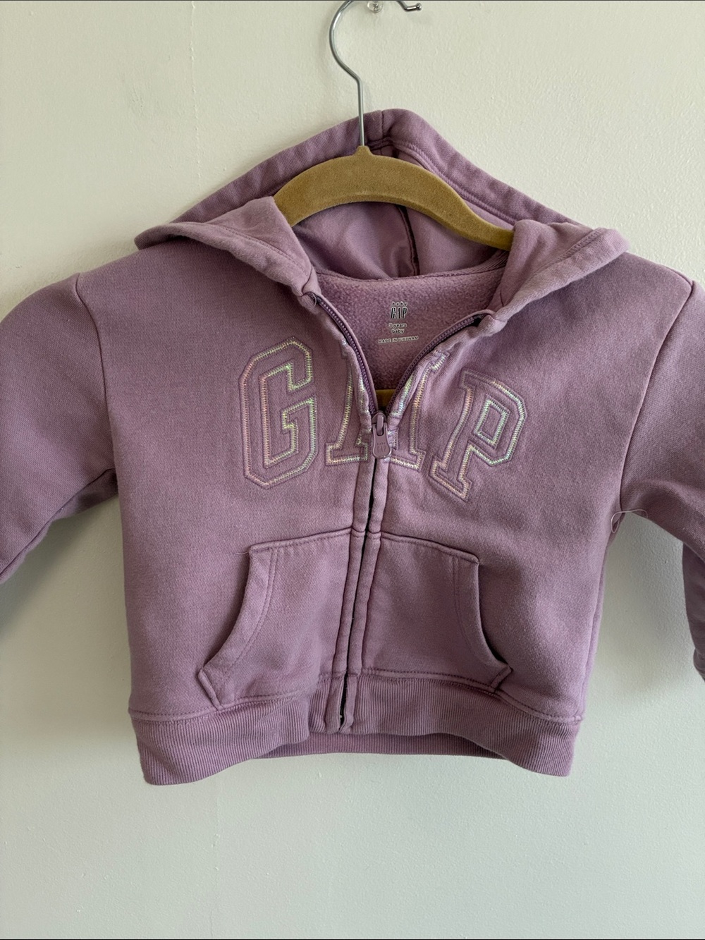 GAP Kids Purple Zip Hoodie